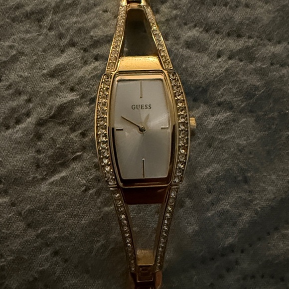 Guess Gold Women's Watch with White Dial and diamonds like accents - Picture 2 of 5
